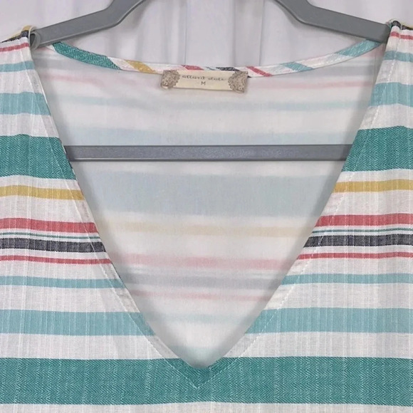 Altar'd State New Women’s Medium Short Sleeve Striped Dress - Picture 8 of 8